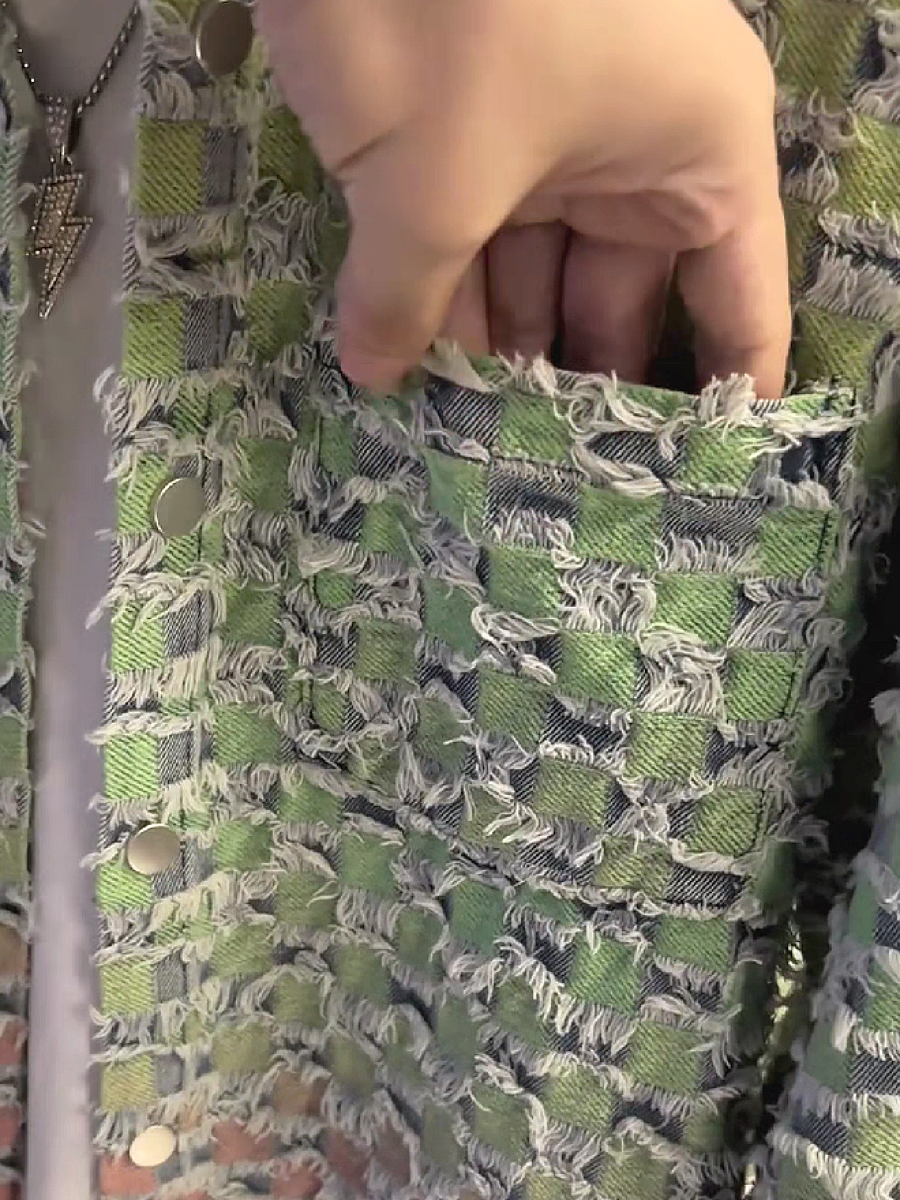 Textured Patchwork Bouclé Jacket