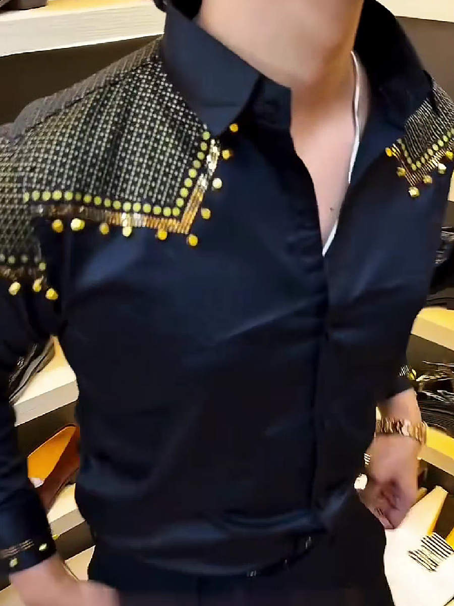Studded Shoulder Shirt