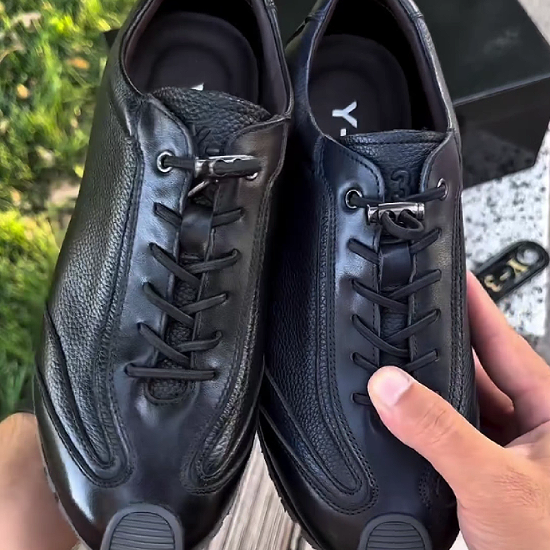 Men's Leather Lace-Up Comfortable Outdoor Shoes