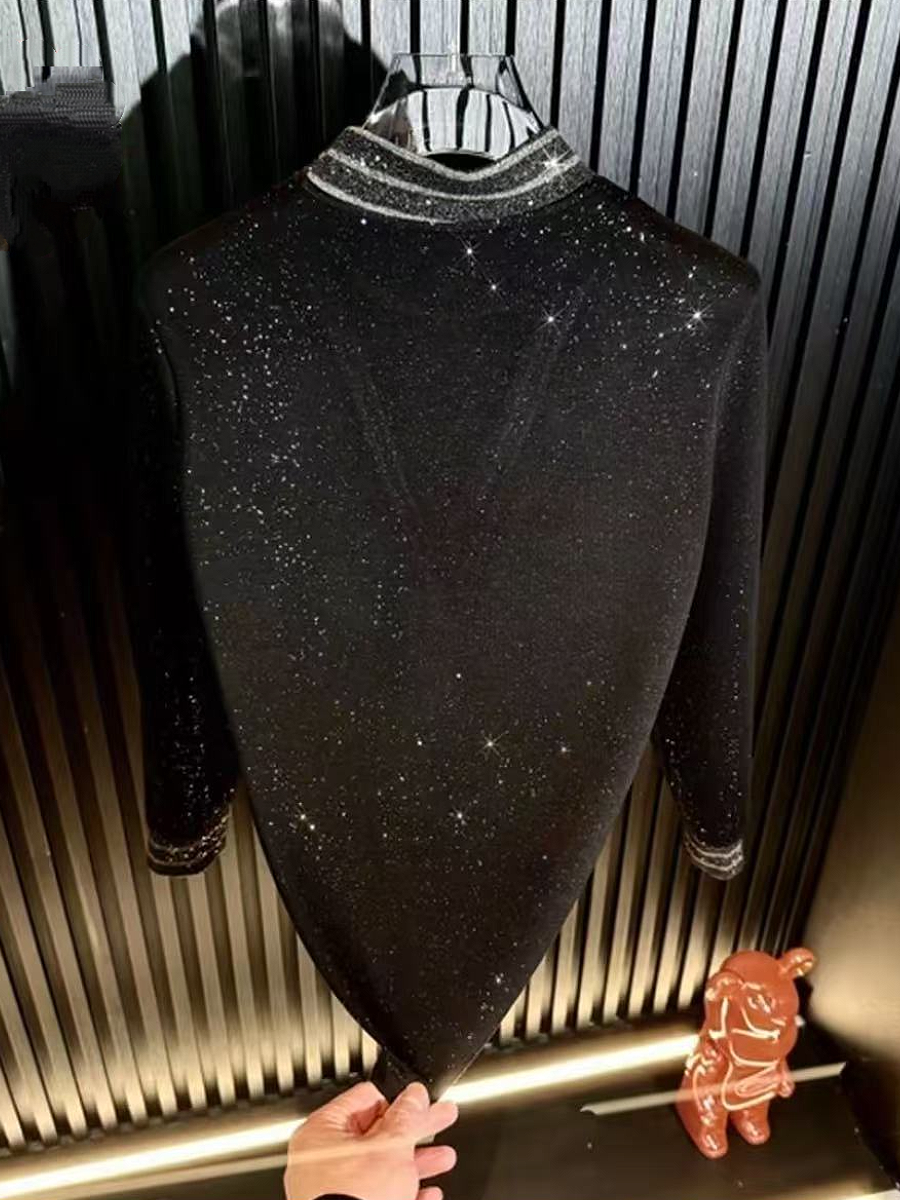 Sparkle V-Neck Sweater