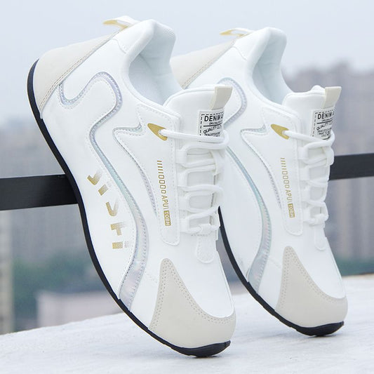 Sneakers with Reflective Stripes and Chunky Sole