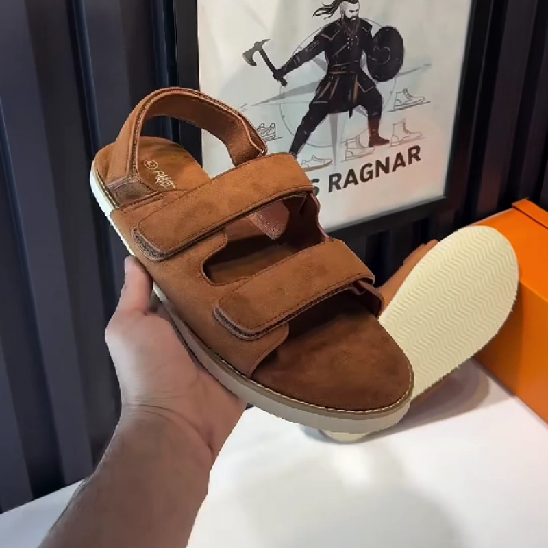 Men's Double Strap Slip-On Sandals
