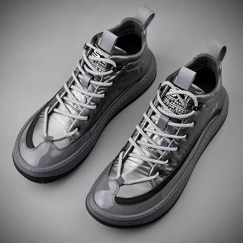 Metallic High Top Sneakers