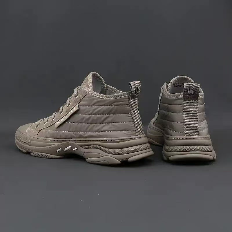 Quilted High Top Sneakers