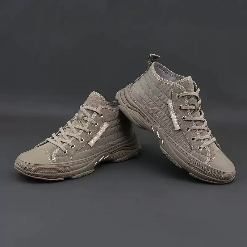 Quilted High Top Sneakers