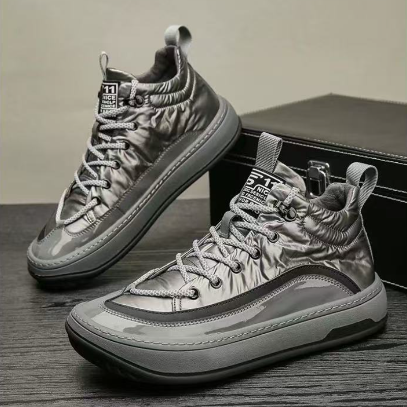 Metallic High Top Sneakers