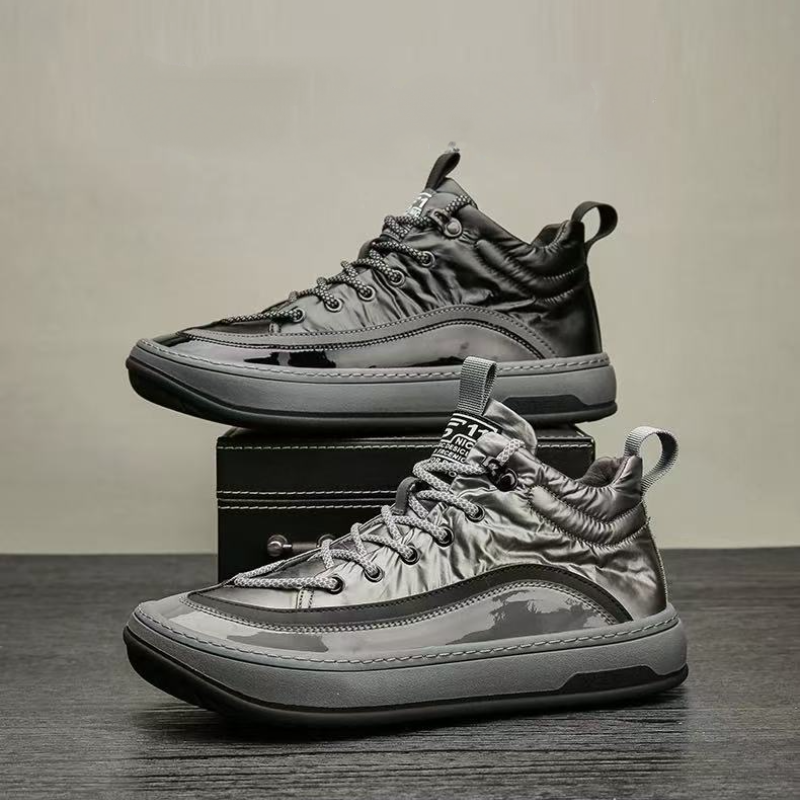 Metallic High Top Sneakers