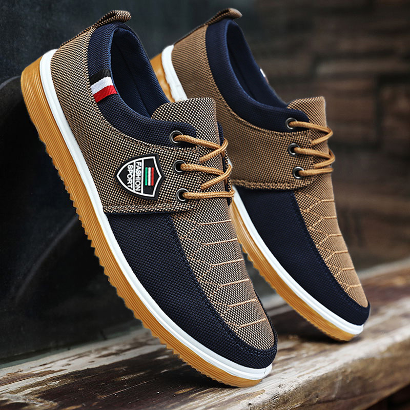Men's Lace Up Canvas Casual Shoes