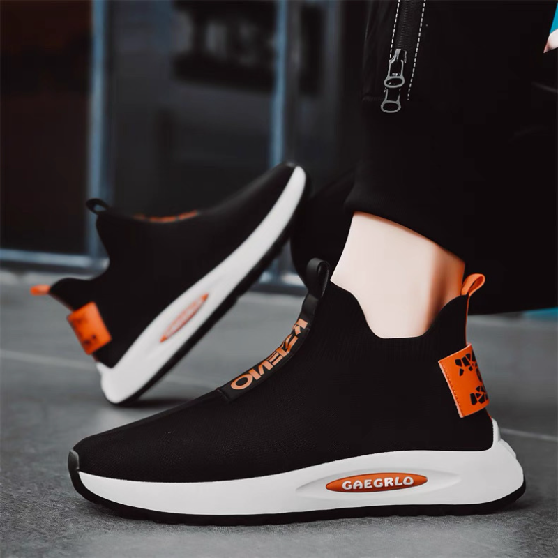 Men's Knit Slip-On Sneakers with Comfortable Sole