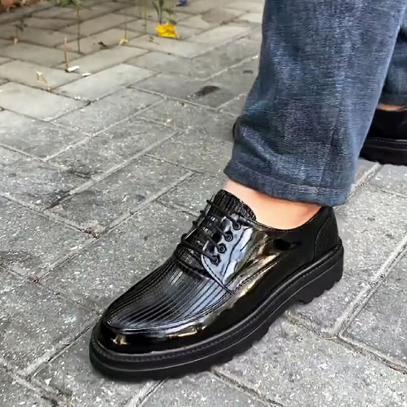 Men's Leather Lace-Up Casual Dress Shoes