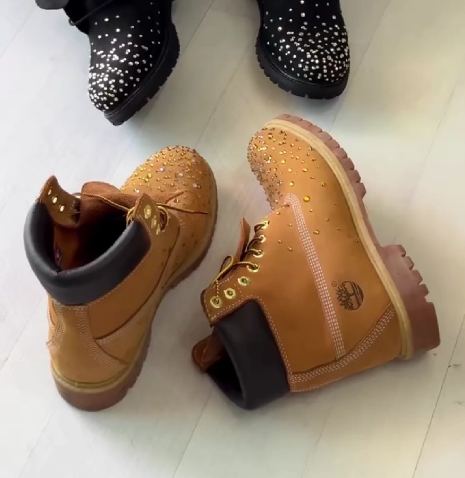 Women's Studded Ankle Boots with Lace-Up Closure