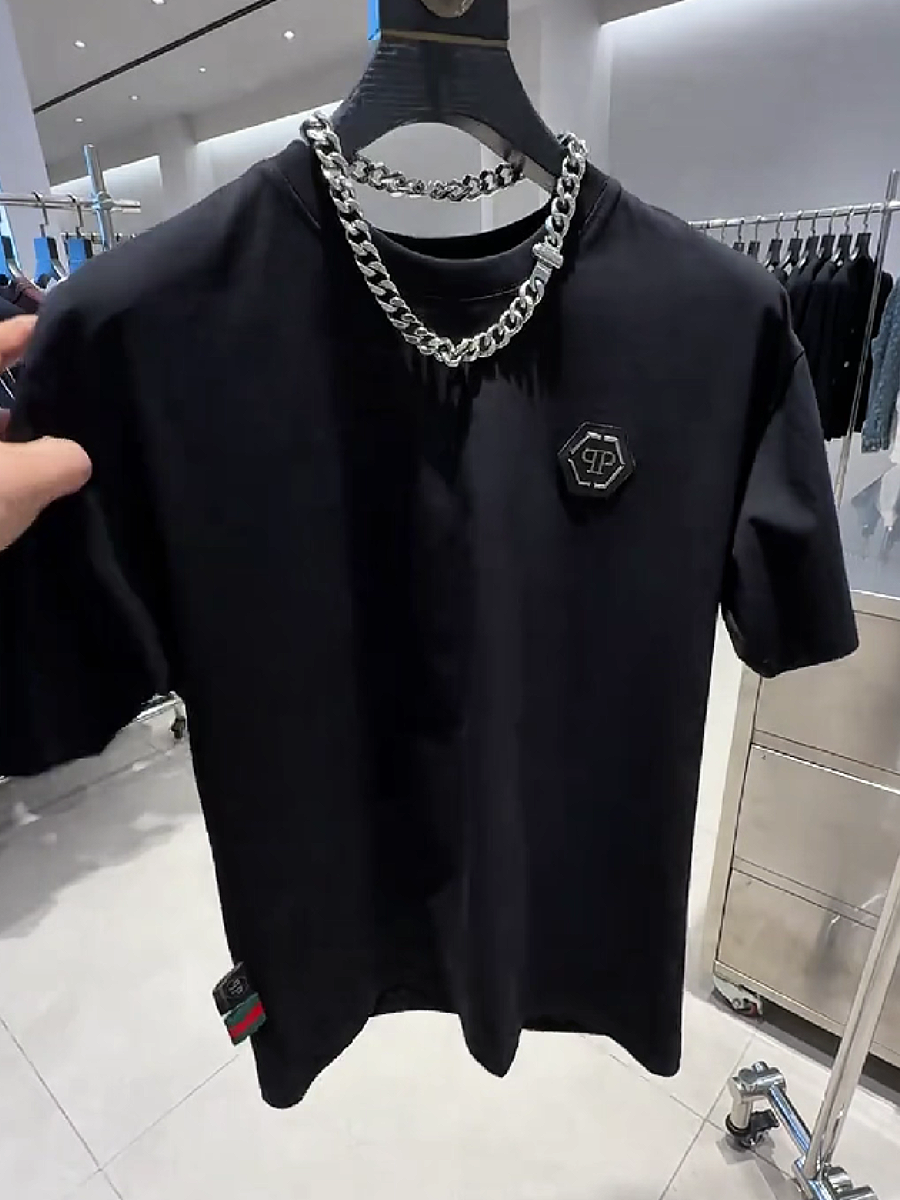 Men's Rhinestone Skull Graphic Tee