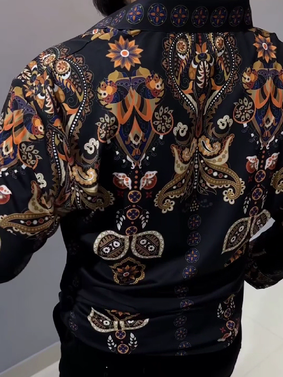 Ornate Paisley Pattern Shirt