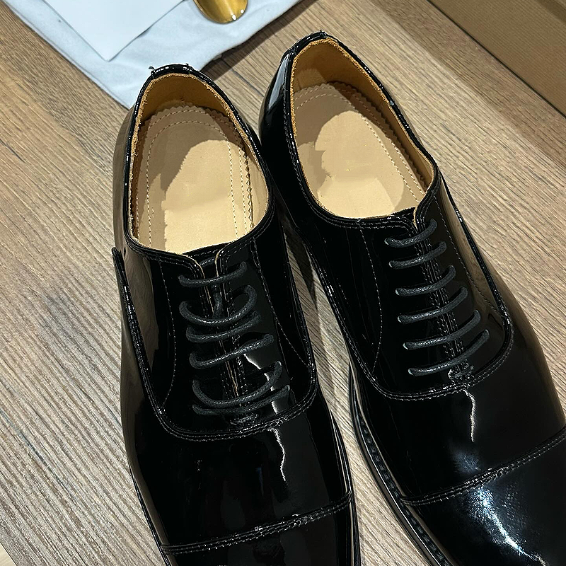 Black Patent Oxford Shoe