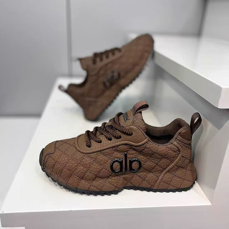 Brown Quilted Sneaker