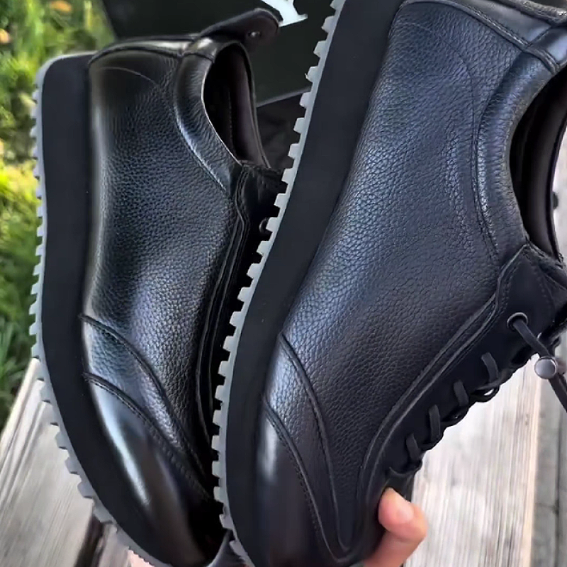 Men's Leather Lace-Up Comfortable Outdoor Shoes