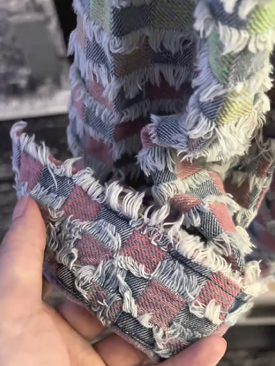 Textured Patchwork Bouclé Jacket