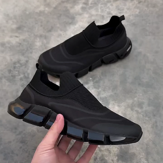 Black Slip On Mesh Sneaker