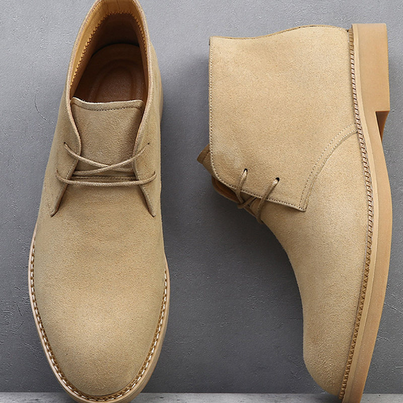 Beige Suede Chukka Boot