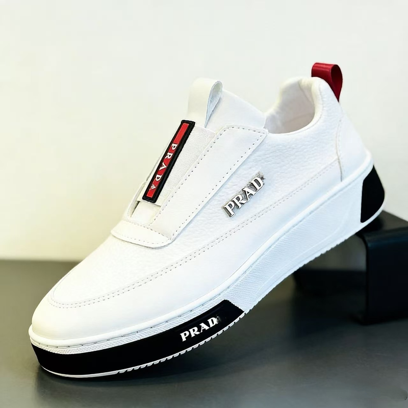 White Logo Slip On Sneaker