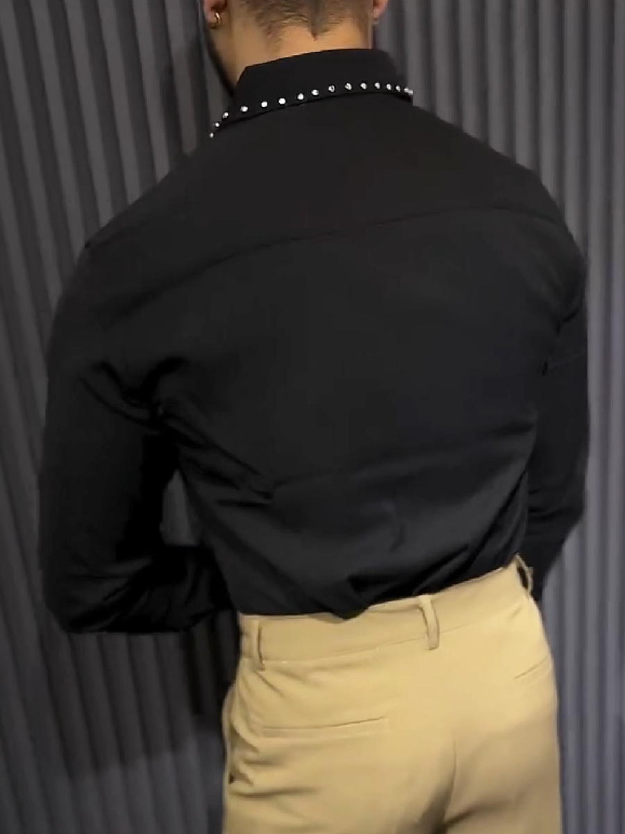 Studded Long Sleeve Shirt