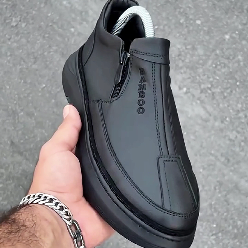 Zipper Slip-On Casual Shoes