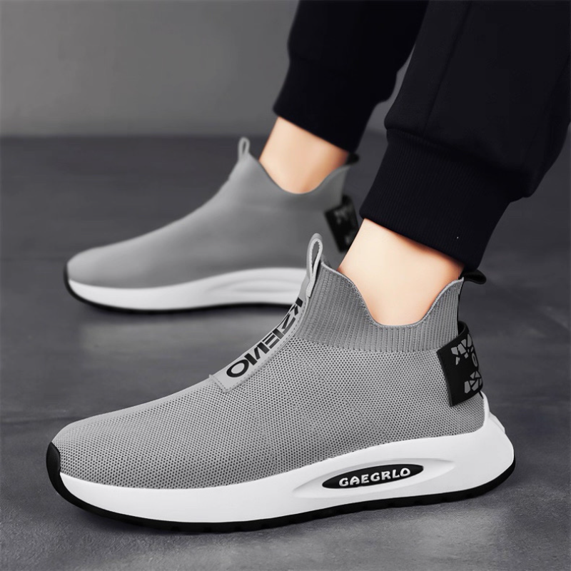 Men's Knit Slip-On Sneakers with Comfortable Sole