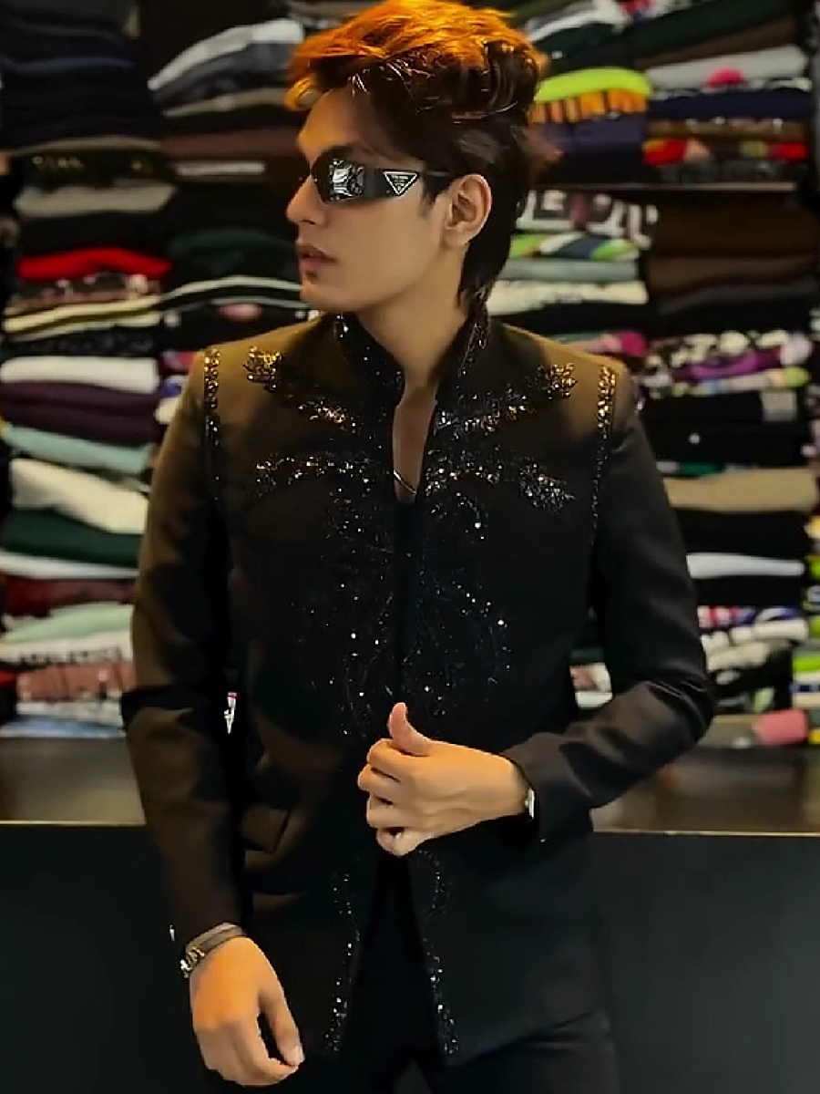 Sparkle Embellished Formal Jacket