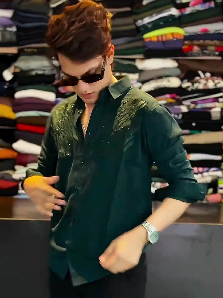 Sparkle Detail Slim Fit Shirt