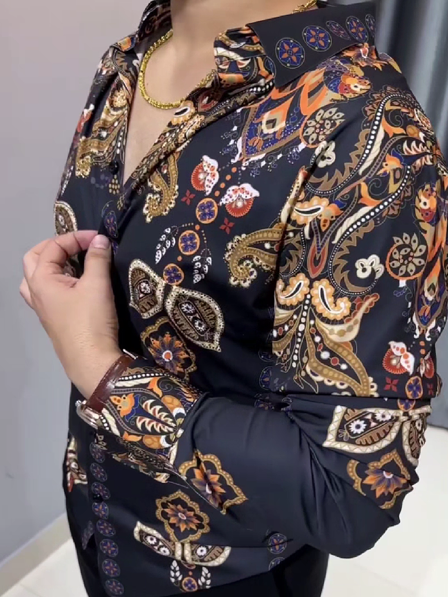 Ornate Paisley Pattern Shirt