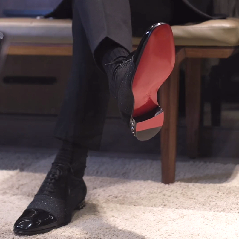 Black Cap Toe Oxford Shoe