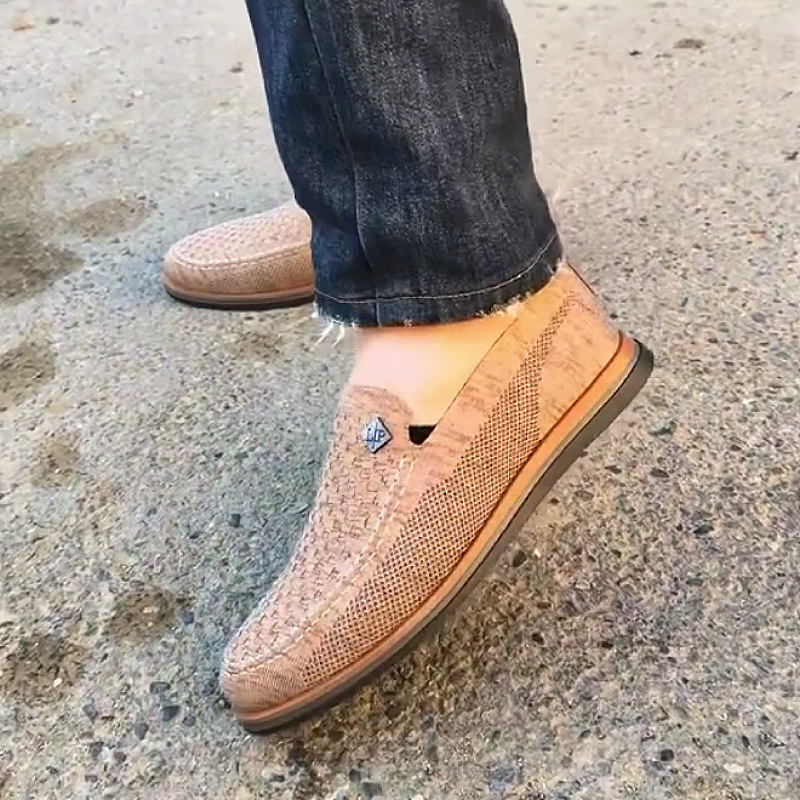 Men's Woven Slip-On Casual Driving Shoes