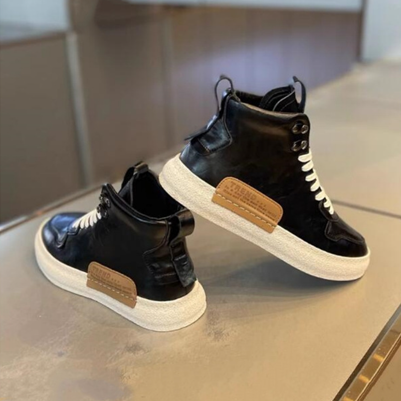 High Top Leather Fashion Boot