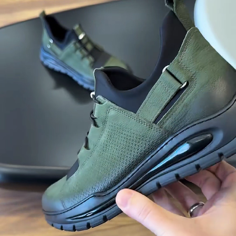Men's Mesh & Synthetic Sneakers with Cushioned Sole