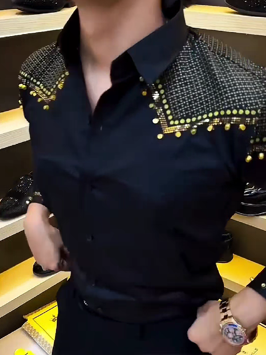 Studded Shoulder Shirt