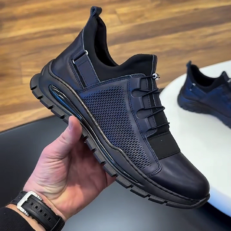 Navy Mesh Casual Sneaker