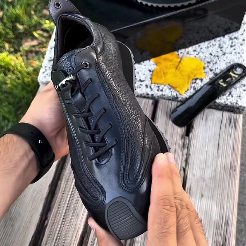 Men's Leather Lace-Up Comfortable Outdoor Shoes