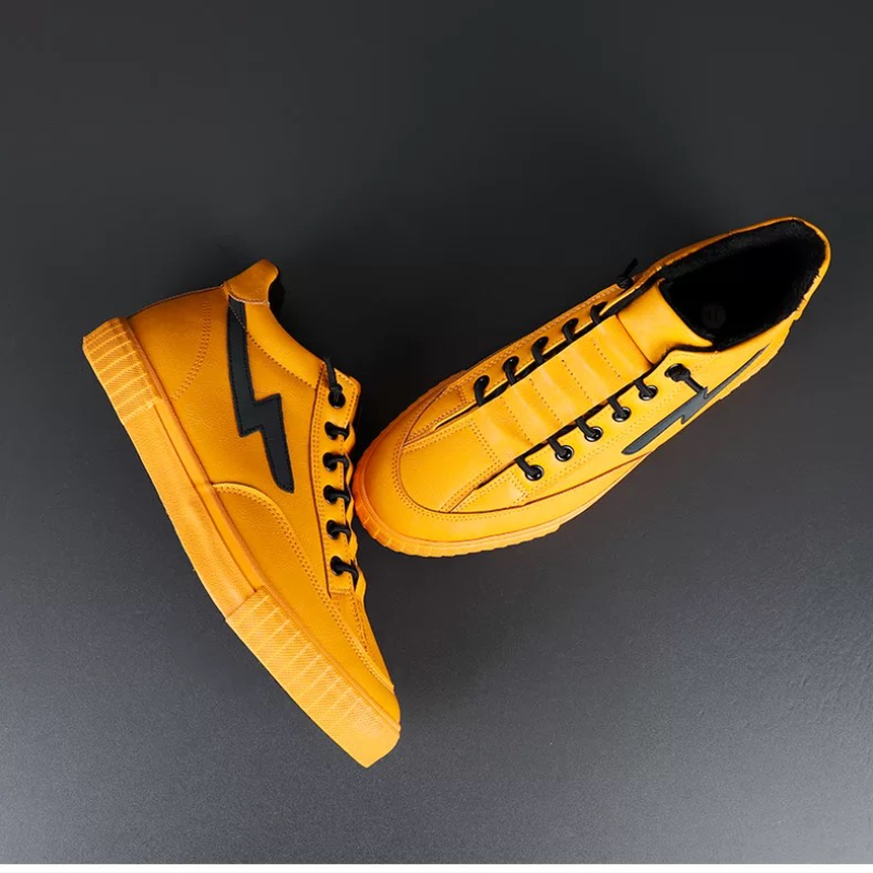 Men's Lace-Up Casual Sneakers with Faux Fur Lining