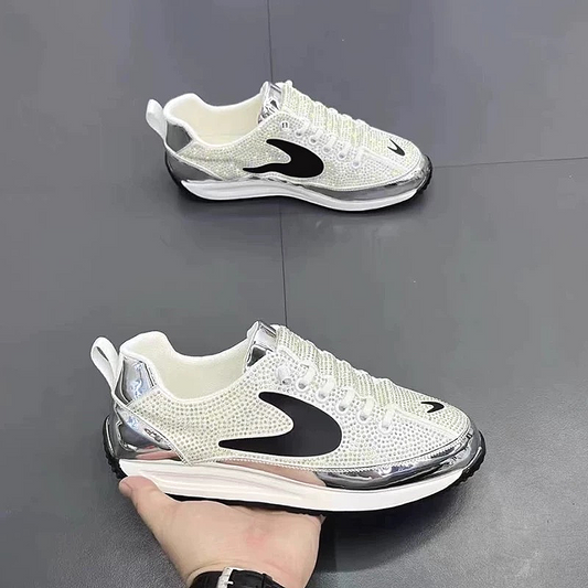 Stylish Rhinestone Sparkling Casual Men's Shoes