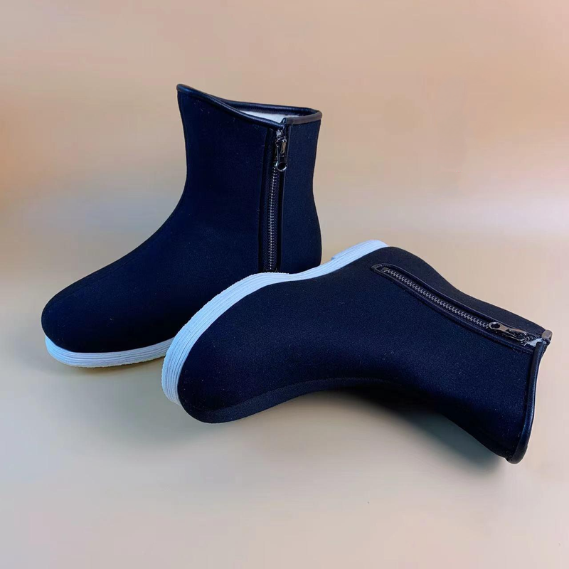 Black Fleece Canvas Boot