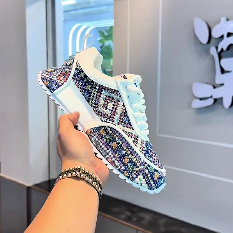 Colorful Block Print Sneaker