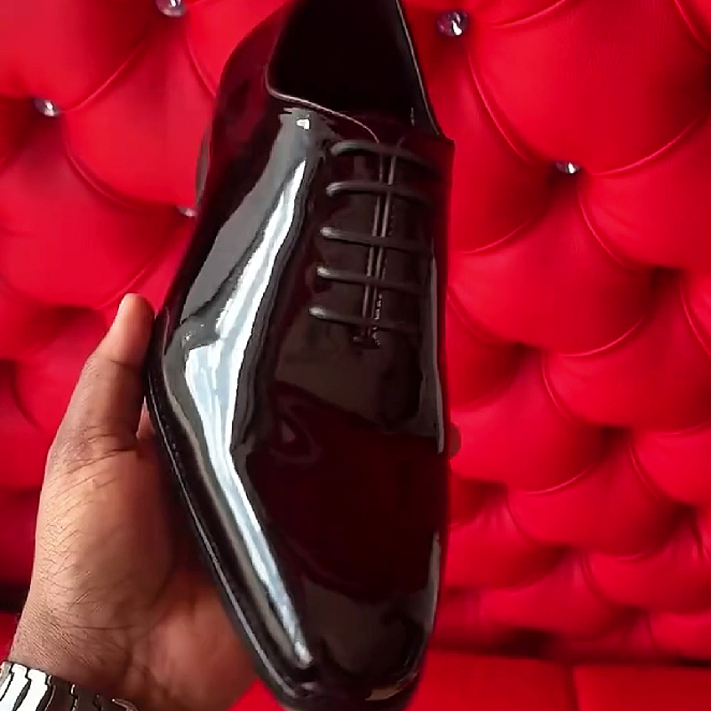 Black Patent Oxford Shoe