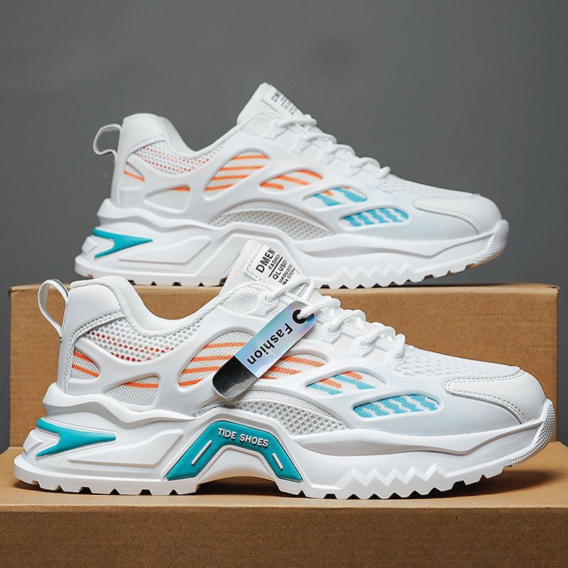 Mesh Running Shoes with Comfortable Lace-Up Design