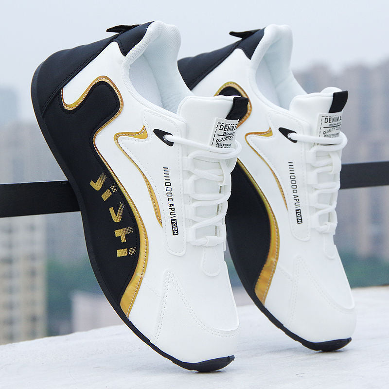 Sneakers with Reflective Stripes and Chunky Sole