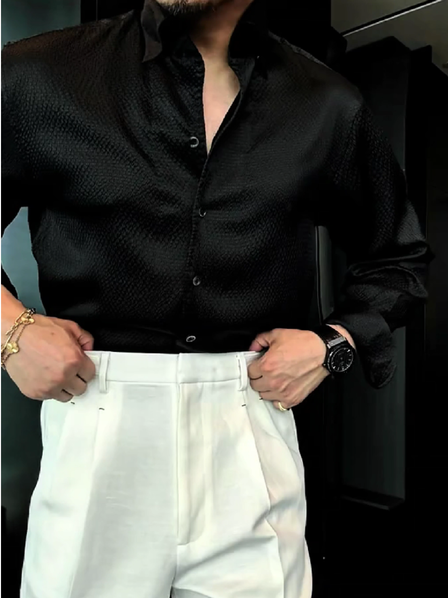 Textured Weave Dress Shirt