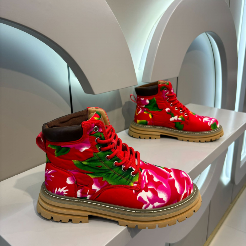 Floral Print Work Boot