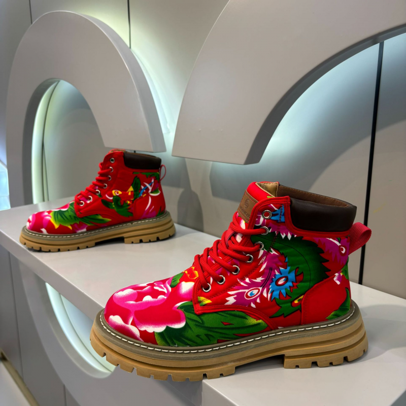 Floral Print Work Boot