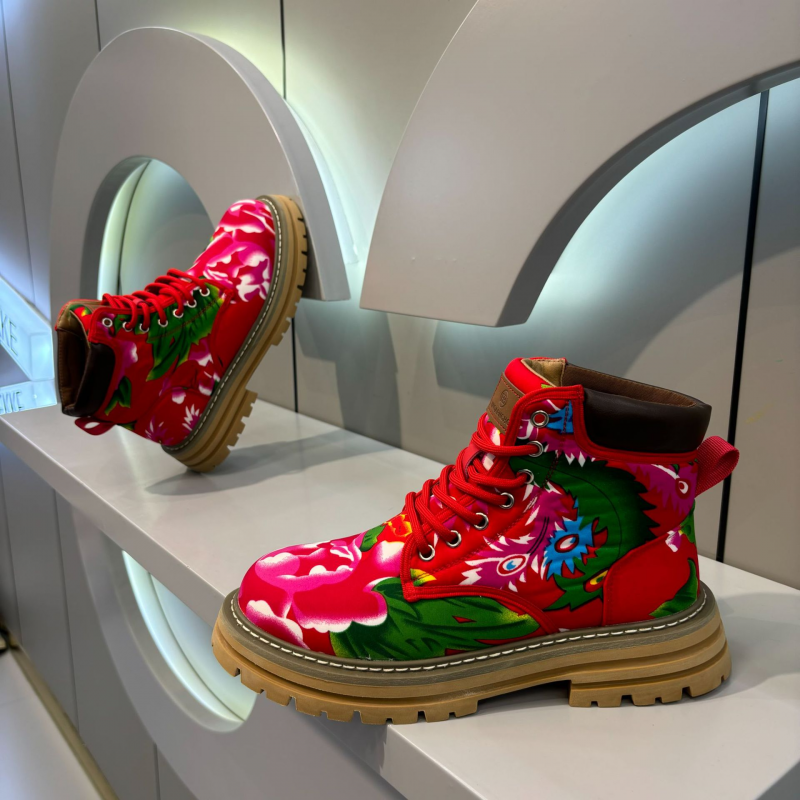 Floral Print Work Boot