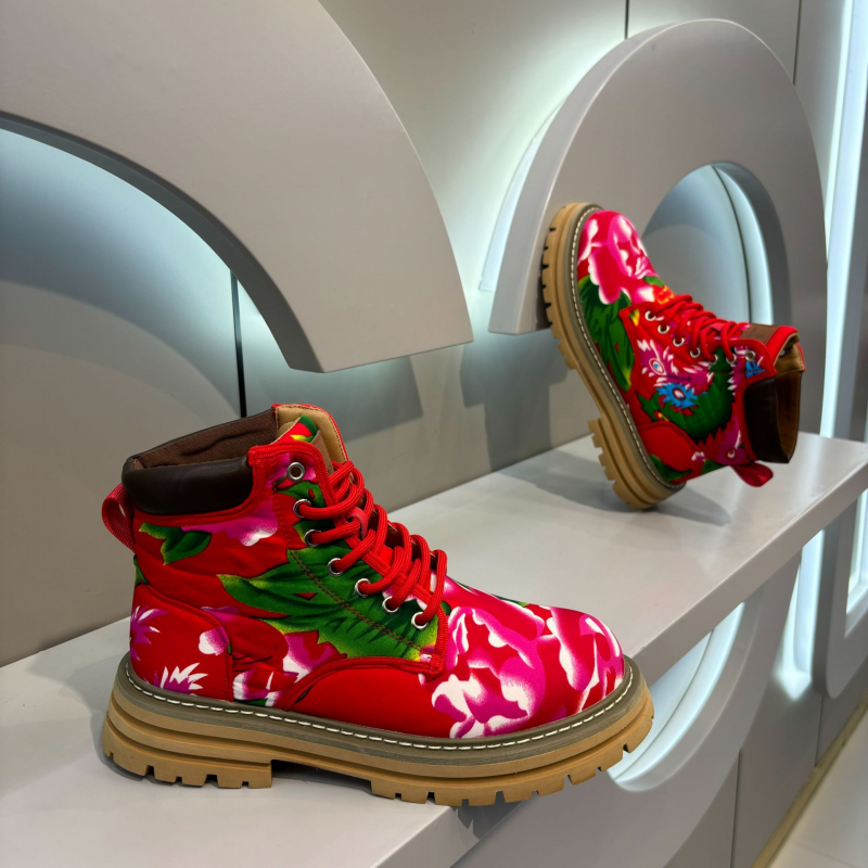 Floral Print Work Boot
