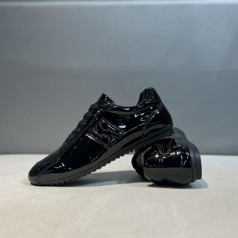 Glossy Letter Detail Sneaker